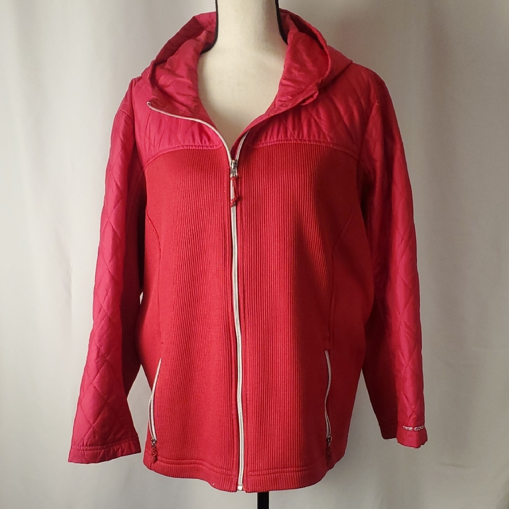 Free Country Pink Lightweight Quilted Waffle Jacket